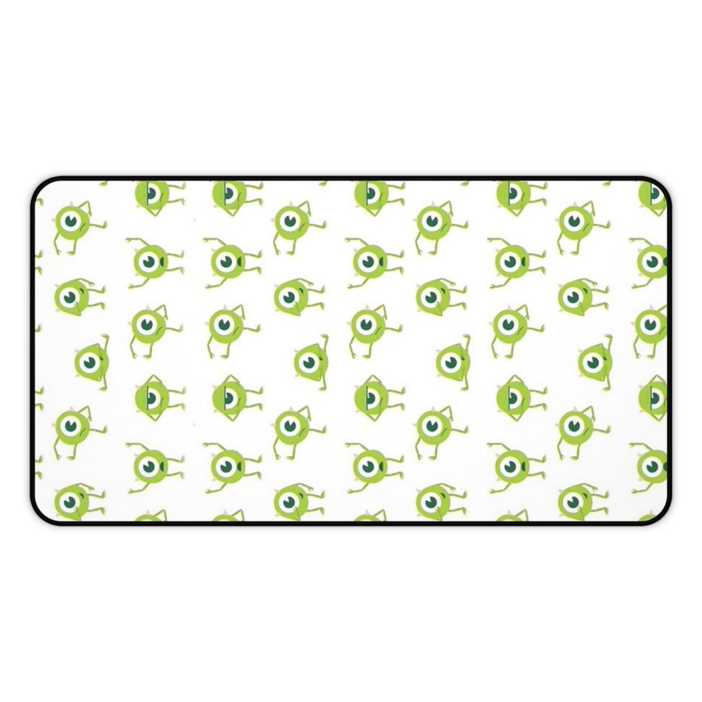Green Monster Pattern Desk Mat Cute Gaming/Work Mouse Pad