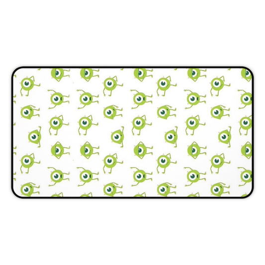 Green Monster Pattern Desk Mat Cute Gaming/Work Mouse Pad