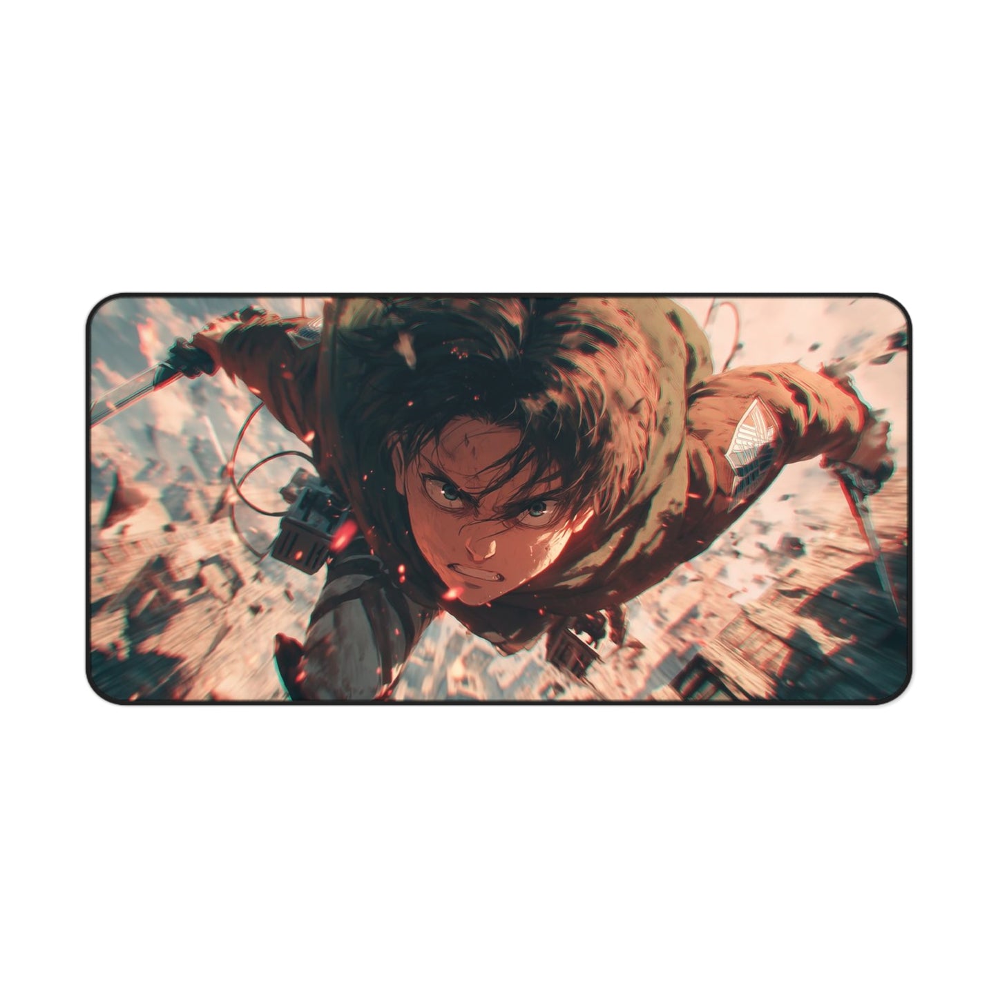 Attack on Titan Eren Jaeger Action Desk Mat Anime Gaming Mouse Pad