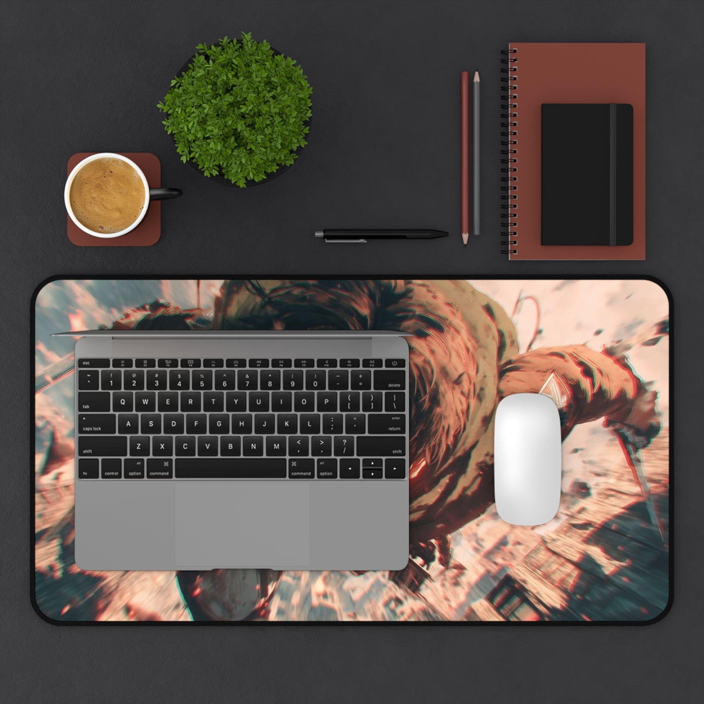 Attack on Titan Eren Jaeger Action Desk Mat Anime Gaming Mouse Pad