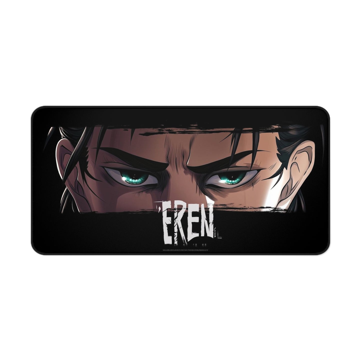 Eren Anime Desk Mat Intense Green-Eyed Character Gaming/Work Mousepad