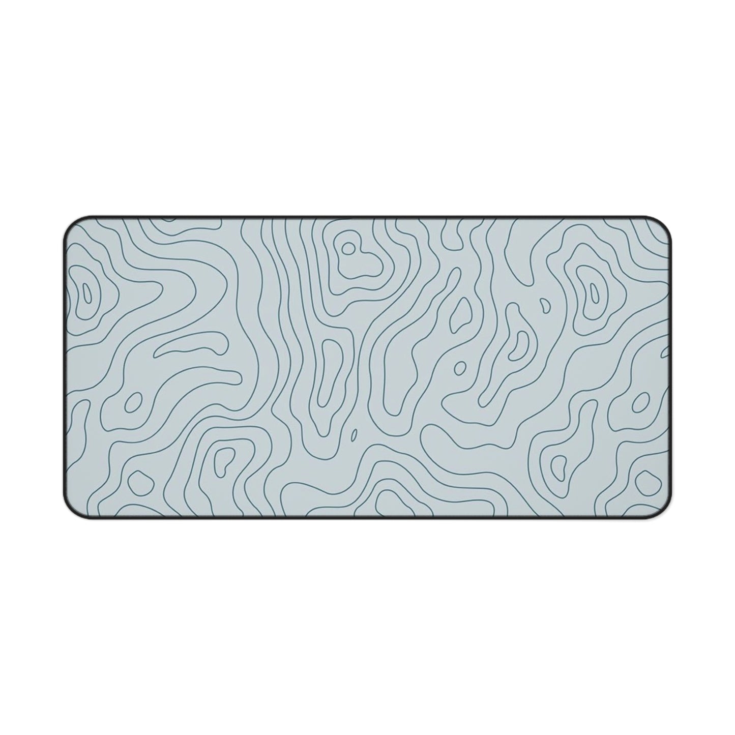 Topographic Pattern Desk Mat Minimal Map-Style Mouse Pad