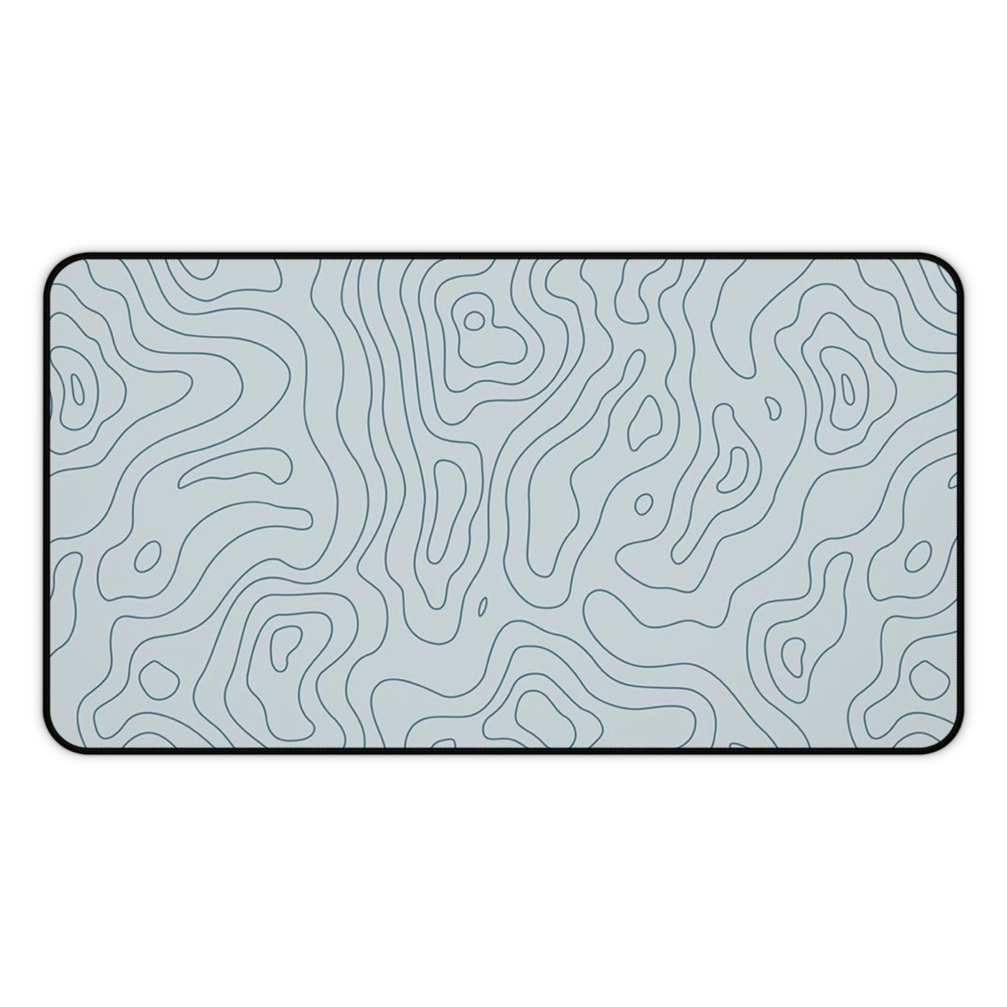 Topographic Pattern Desk Mat Minimal Map-Style Mouse Pad