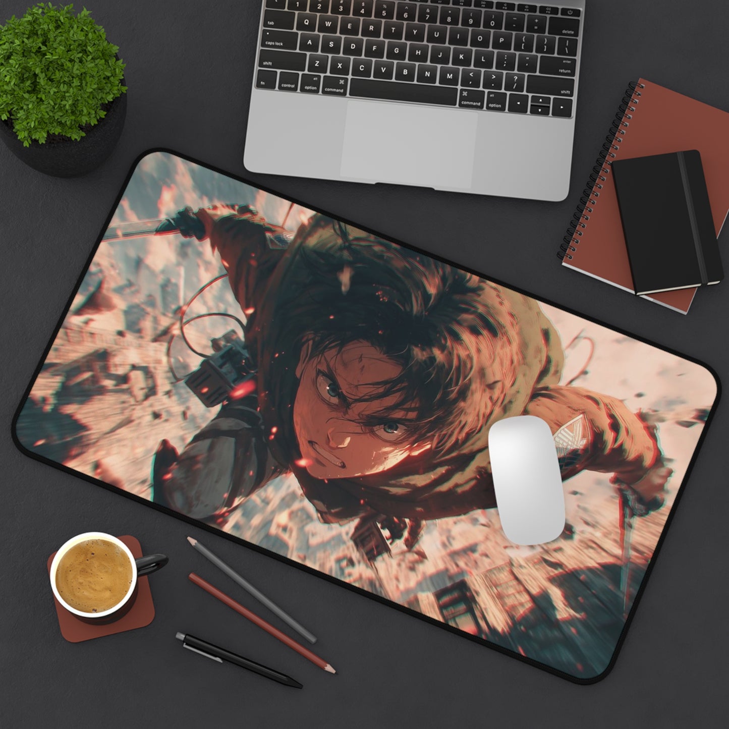Attack on Titan Eren Jaeger Action Desk Mat Anime Gaming Mouse Pad