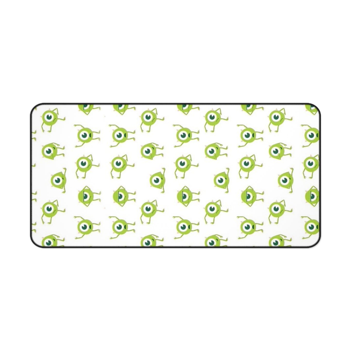 Green Monster Pattern Desk Mat Cute Gaming/Work Mouse Pad