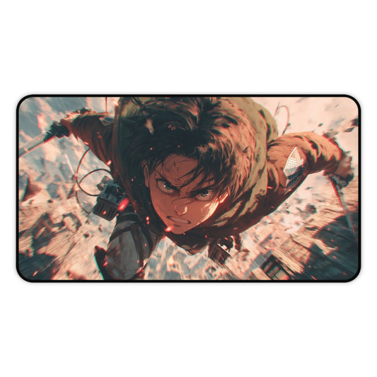 Attack on Titan Eren Jaeger Action Desk Mat Anime Gaming Mouse Pad